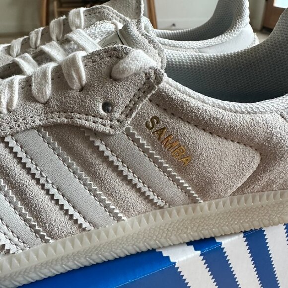Adidas Samba-  CHALK WHITE / GREY ONE / CARBON - Picture 5 of 5